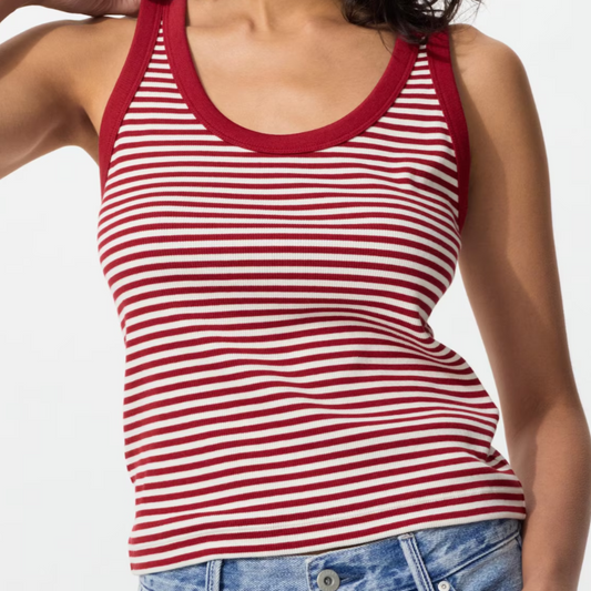 UNIQLO Soft Rib Tank Top (Stripe) 485642