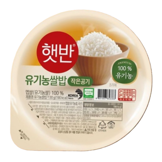 [햇반] 유기농쌀밥 130G,3개