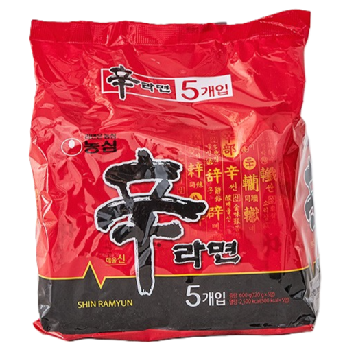 신라면 120g,5p🌶️