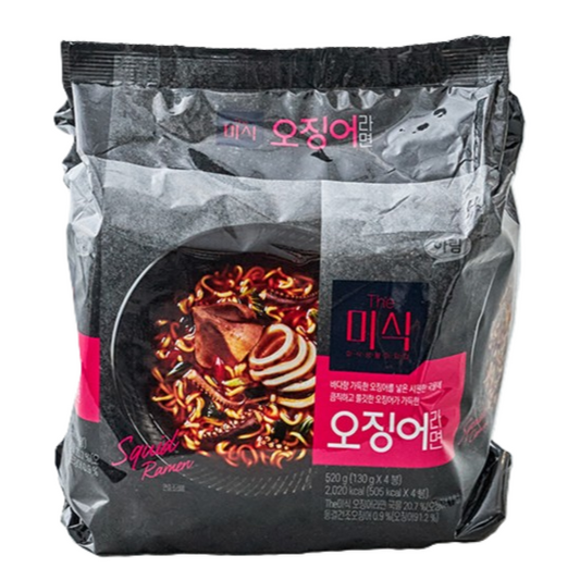 오징어라면 130g,4p 🌶️🌶️🌶️