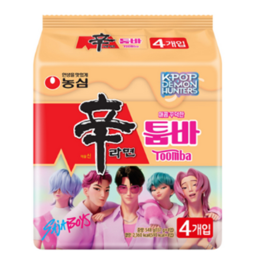신라면 툼바 137g,4p🌶️
