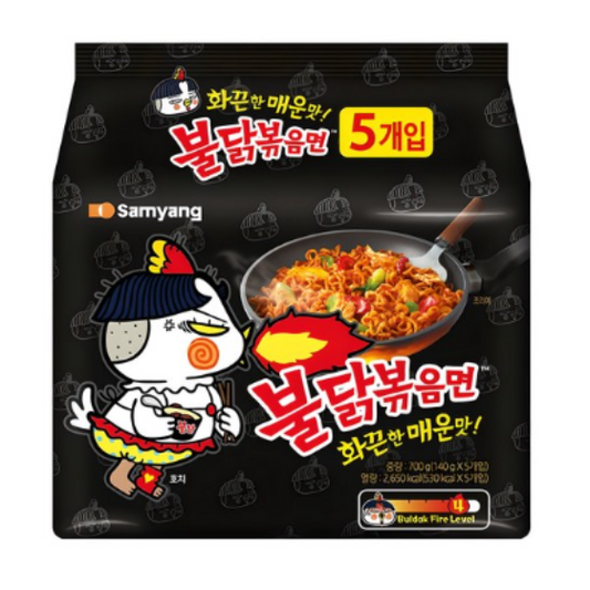 불닭볶음면 140g,5p🌶️🌶️🌶️🌶️🌶️