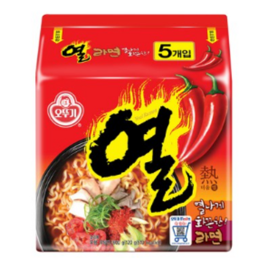 열라면 120g,5p🌶️🌶️🌶️🌶️