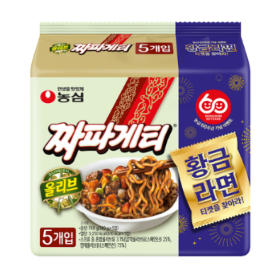 짜파게티 140g,5p