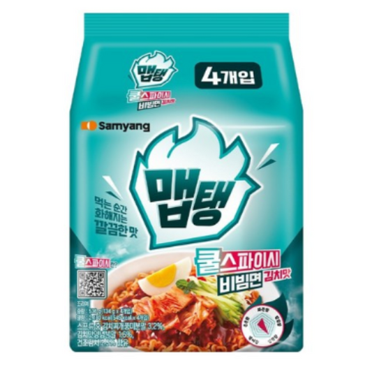 맵탱 삼양 쿨스파이시 비빔면 김치맛
134g,4p🌶️