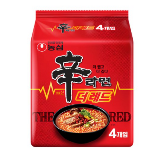 신라면 더 레드 125g,4p🌶️🌶️🌶️🌶️