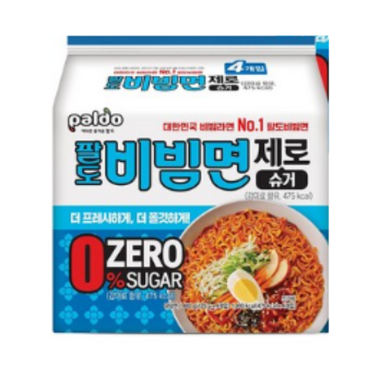 비빔면 제로슈거 120g,4p🌶️