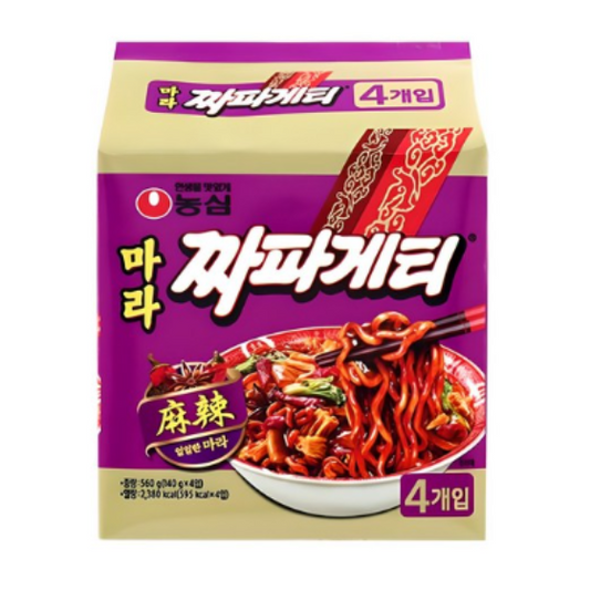 짜파게티 마라 140g, 4p🌶️🌶️