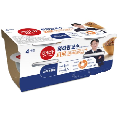 [햇반] 라이스플랜 파로통곡물밥 190g,4개