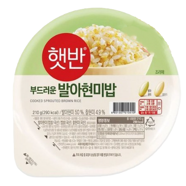 [햇반] 발아현미밥 130g ,3개