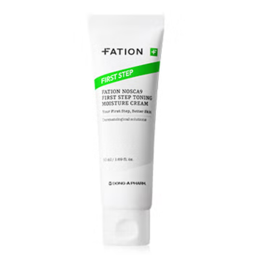 FATION FIRST STEP NOSCA9 Toning Moisture Cream – hydrating and tone-improving facial cream for smooth, radiant skin.