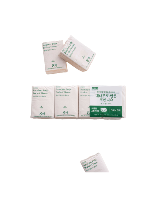 Daiso Bamboo Pulp Pocket Tissue (8 packs)