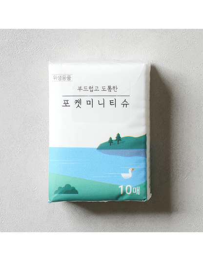 Daiso Pocket Tissue (10 sheets x 6 packs)