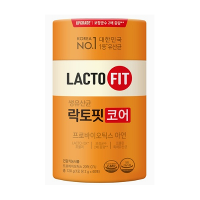 락토핏 코어 생유산균 코어 60개입 120g 60일분